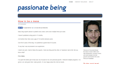 Desktop Screenshot of passionatebeing.com
