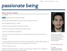 Tablet Screenshot of passionatebeing.com
